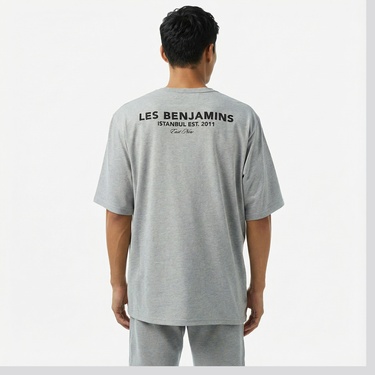  Les Benjamins 412 Erkek Gri T-Shirt