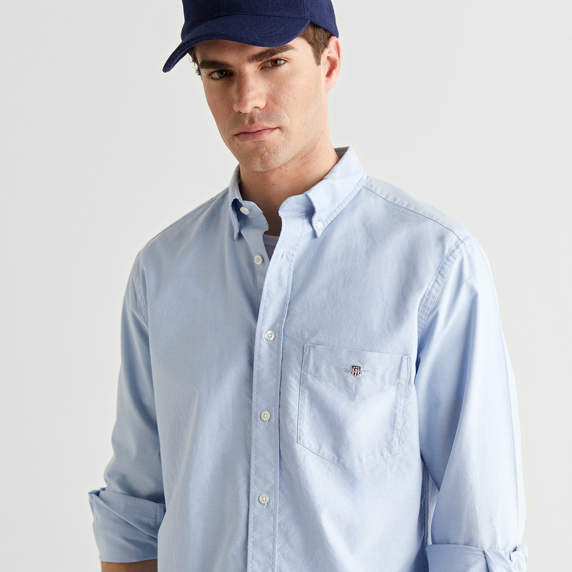 GANT Erkek Mavi Regular Fit Gömlek