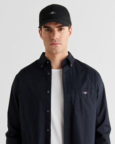  GANT Erkek Siyah Regular Fit Gömlek