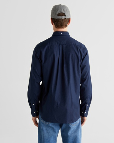  GANT Erkek Lacivert Regular Fit Düğmeli Yaka Oxford Gömlek