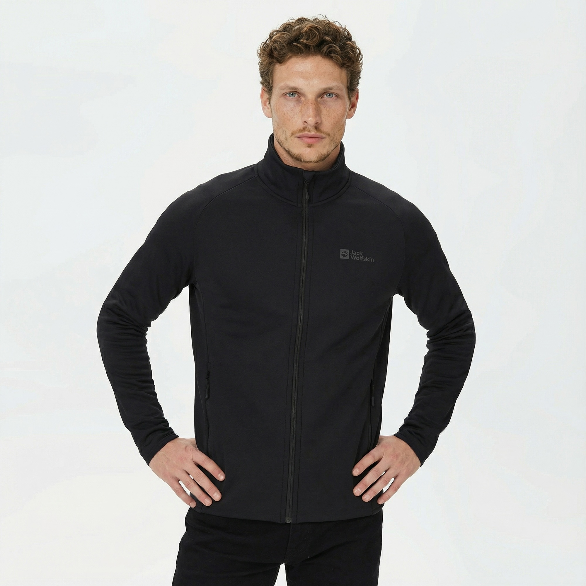 Jack Wolfskin Baiselberg Erkek Siyah Polar Ceket