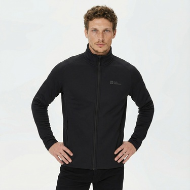  Jack Wolfskin Baiselberg Erkek Siyah Polar Ceket
