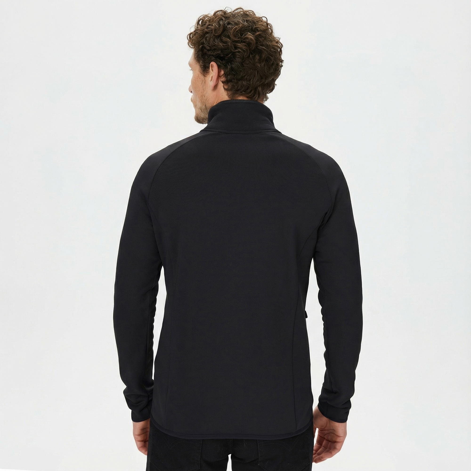 Jack Wolfskin Baiselberg Erkek Siyah Polar Ceket