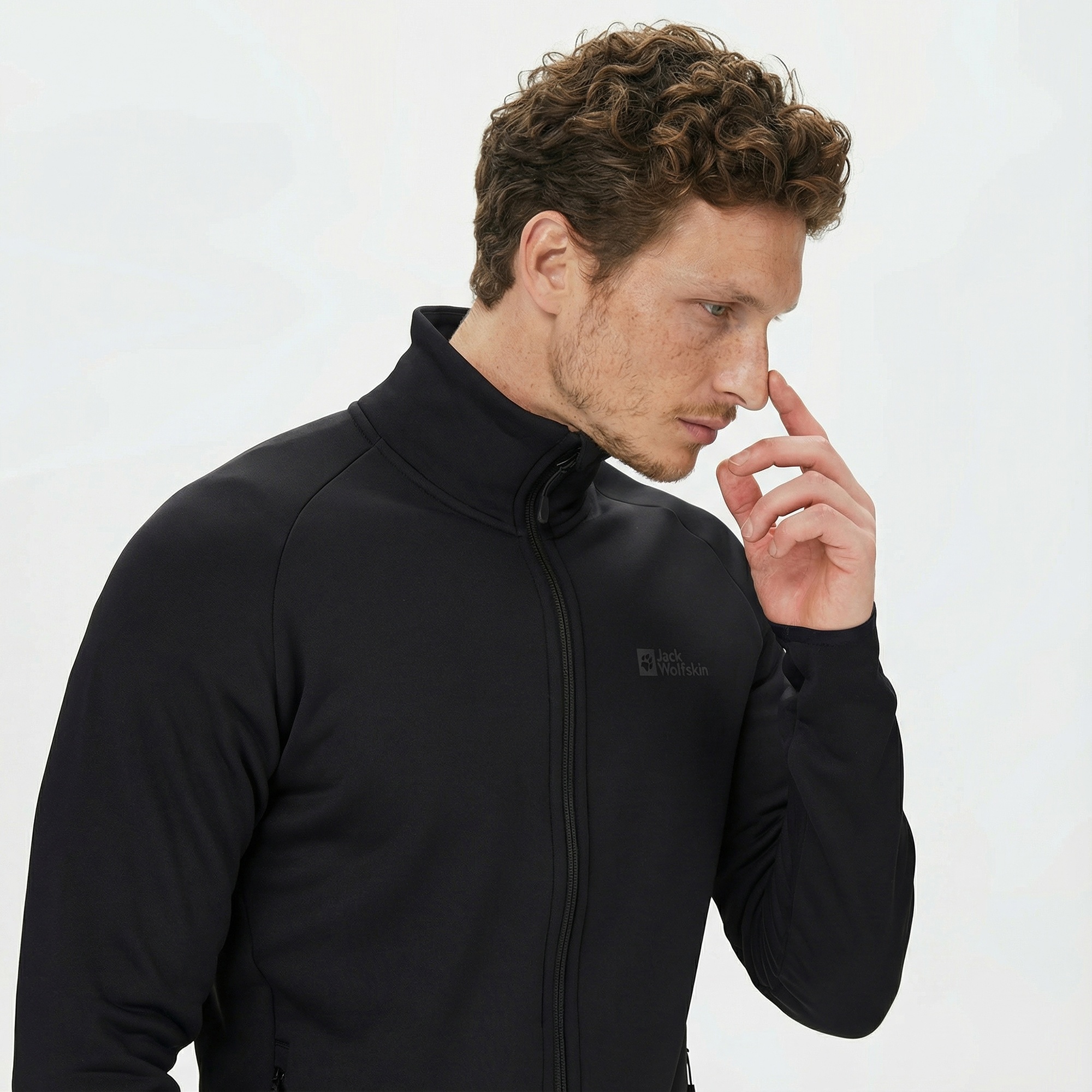 Jack Wolfskin Baiselberg Erkek Siyah Polar Ceket