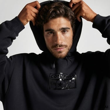  Converse Cons Erkek Siyah Hoodie