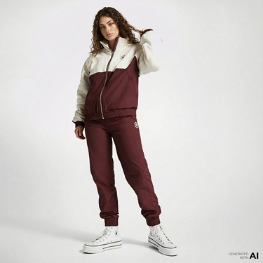  Converse Star Sprinter Kadın Bordo Eşofman Altı