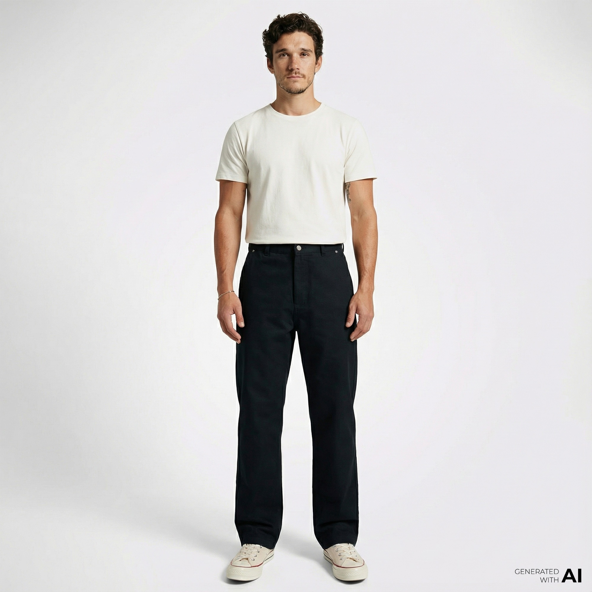 Converse Woven Erkek Siyah Pantolon