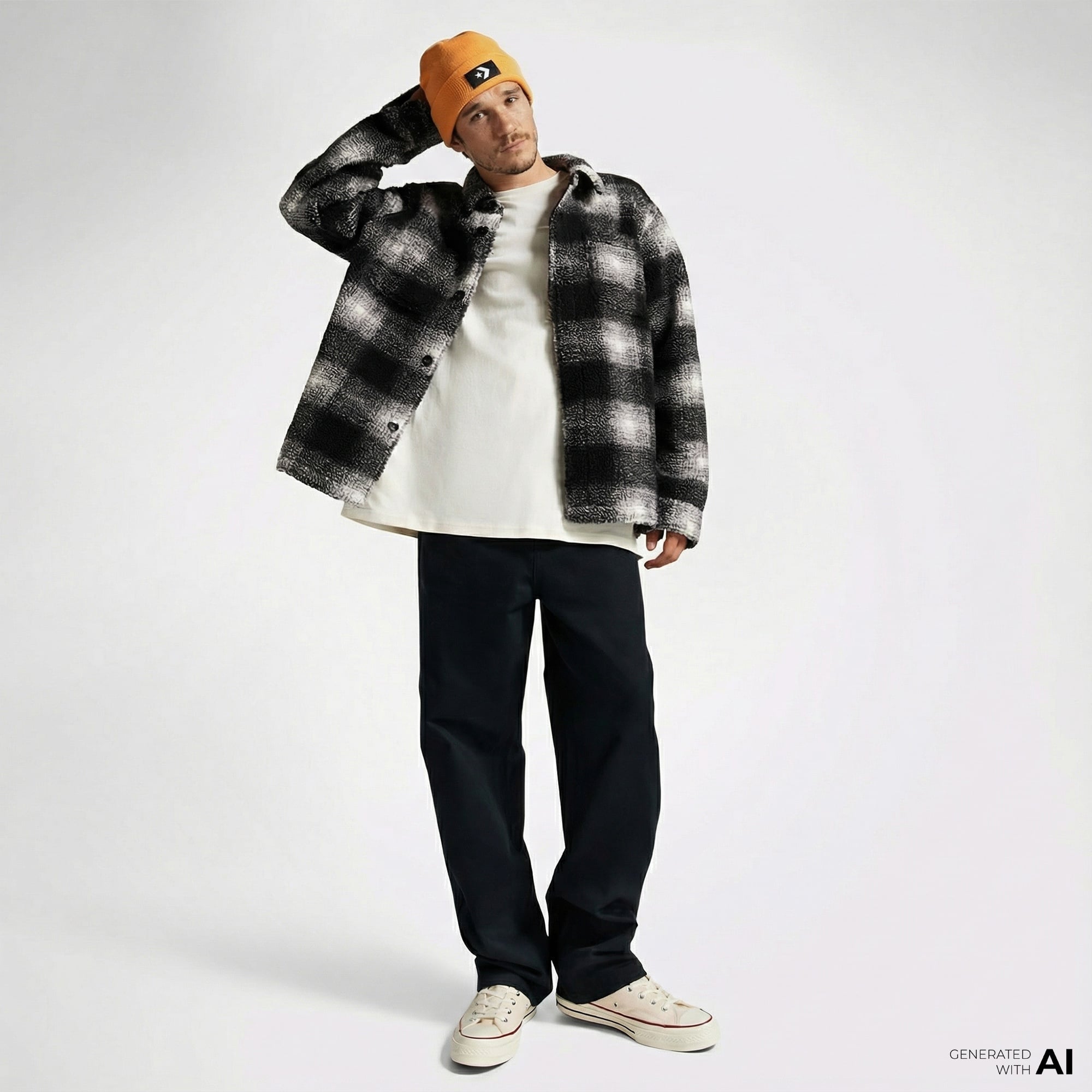 Converse Woven Erkek Siyah Pantolon