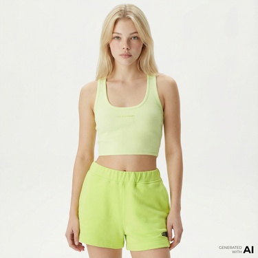  Les Benjamins 301 Kadın Yeşil Kolsuz T-Shirt