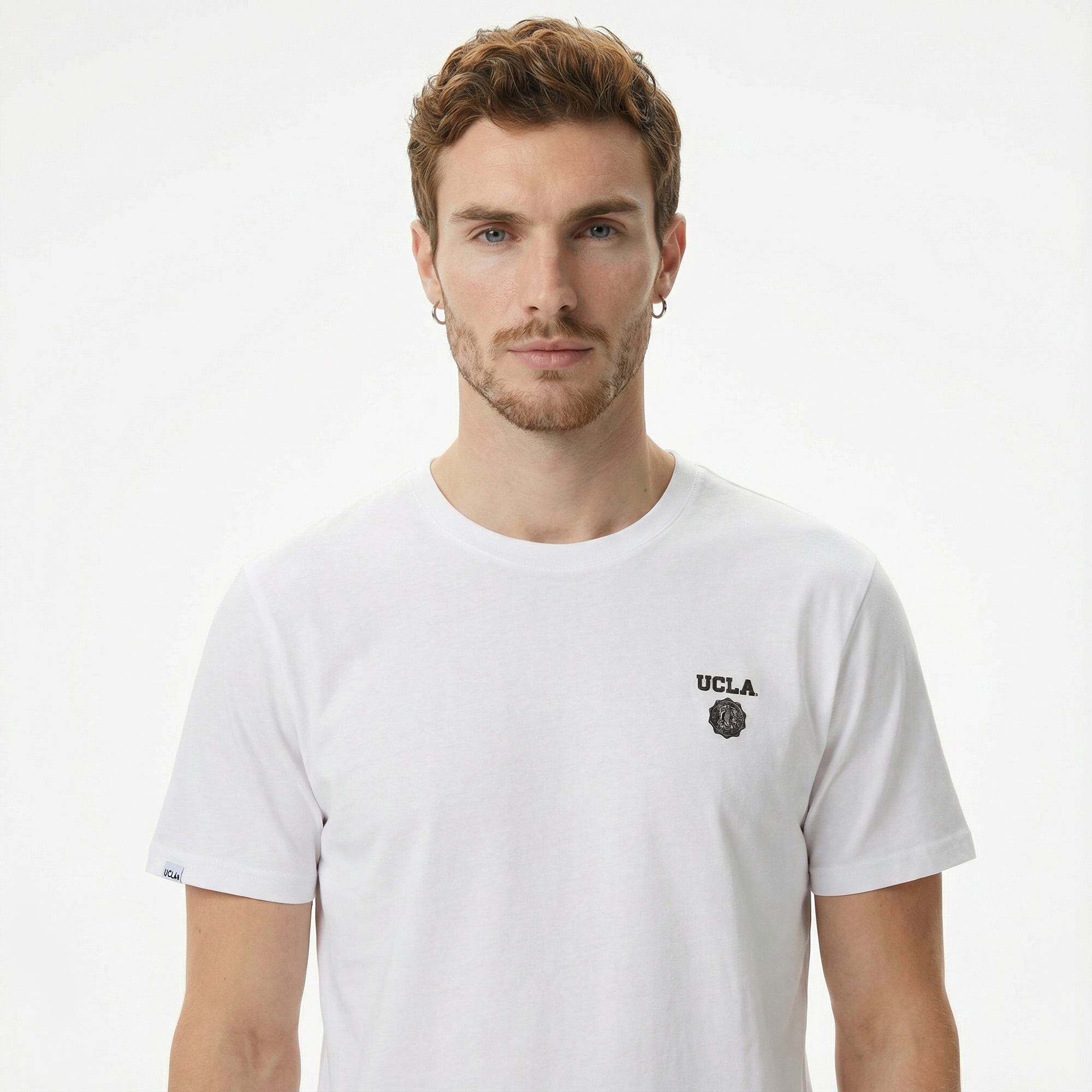 Ucla Bass Erkek Beyaz T-Shirt