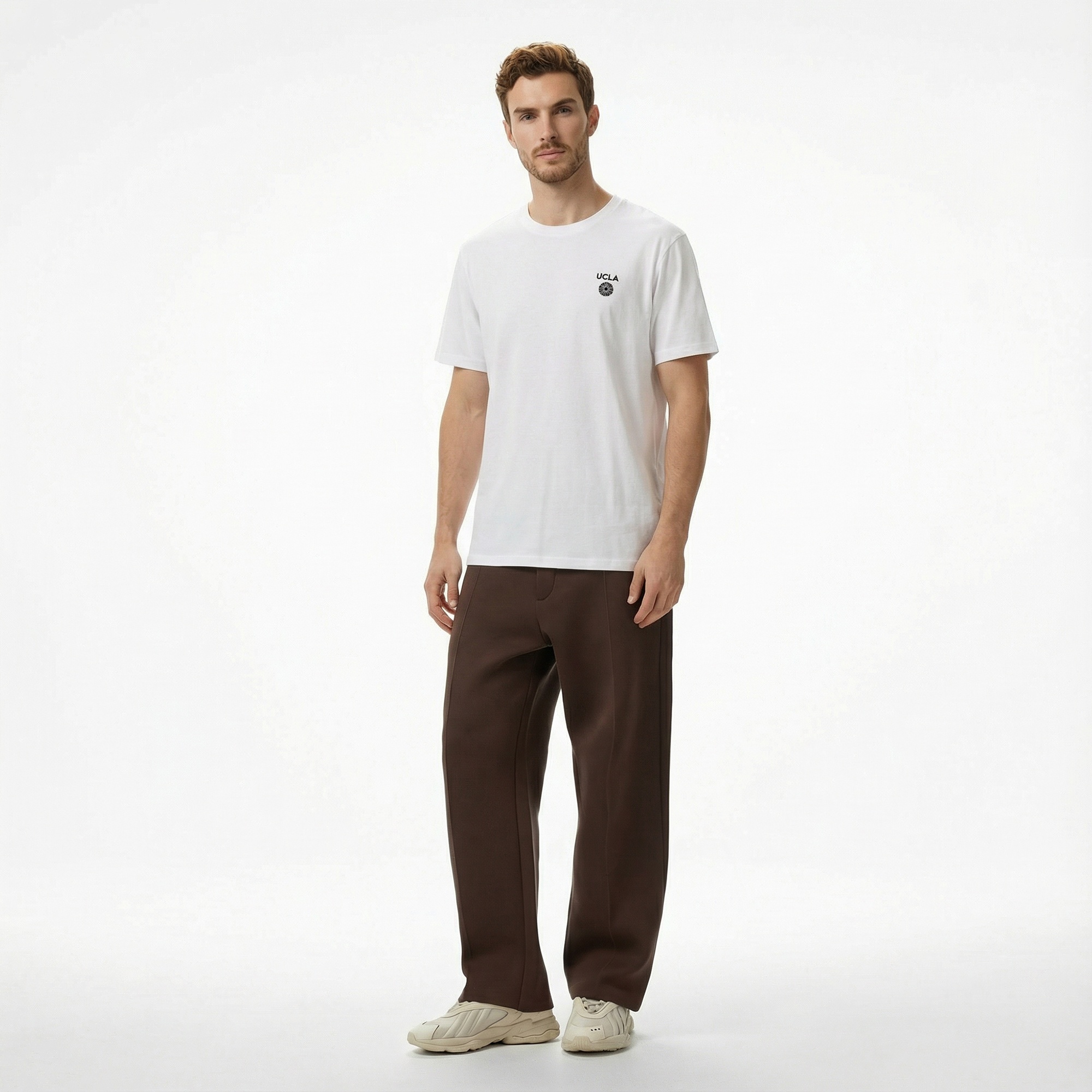 Ucla Bass Erkek Beyaz T-Shirt