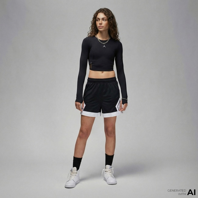  Jordan Sport Diamond Kadın Siyah Şort