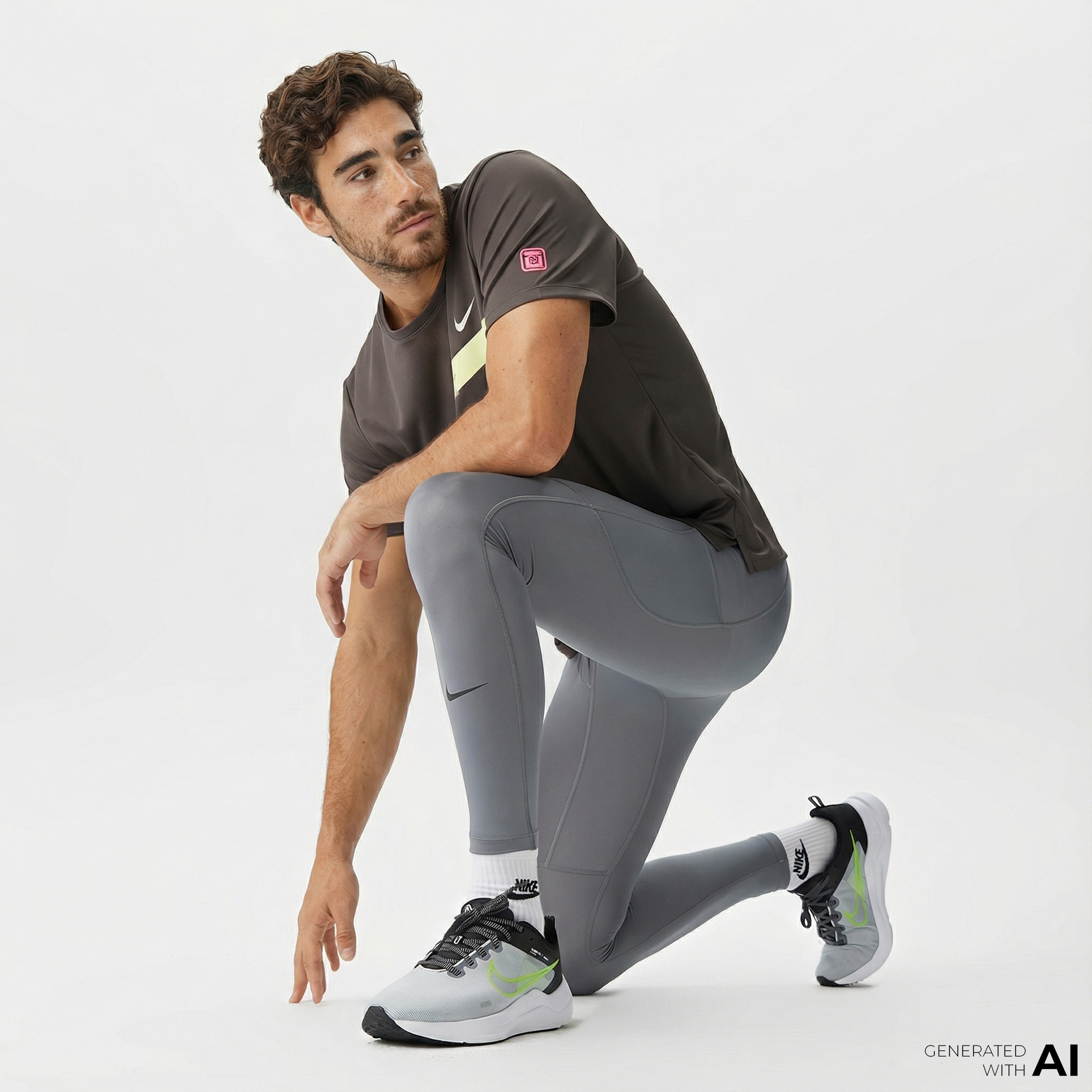 Nike Dri-Fit Pro Erkek Gri Tayt