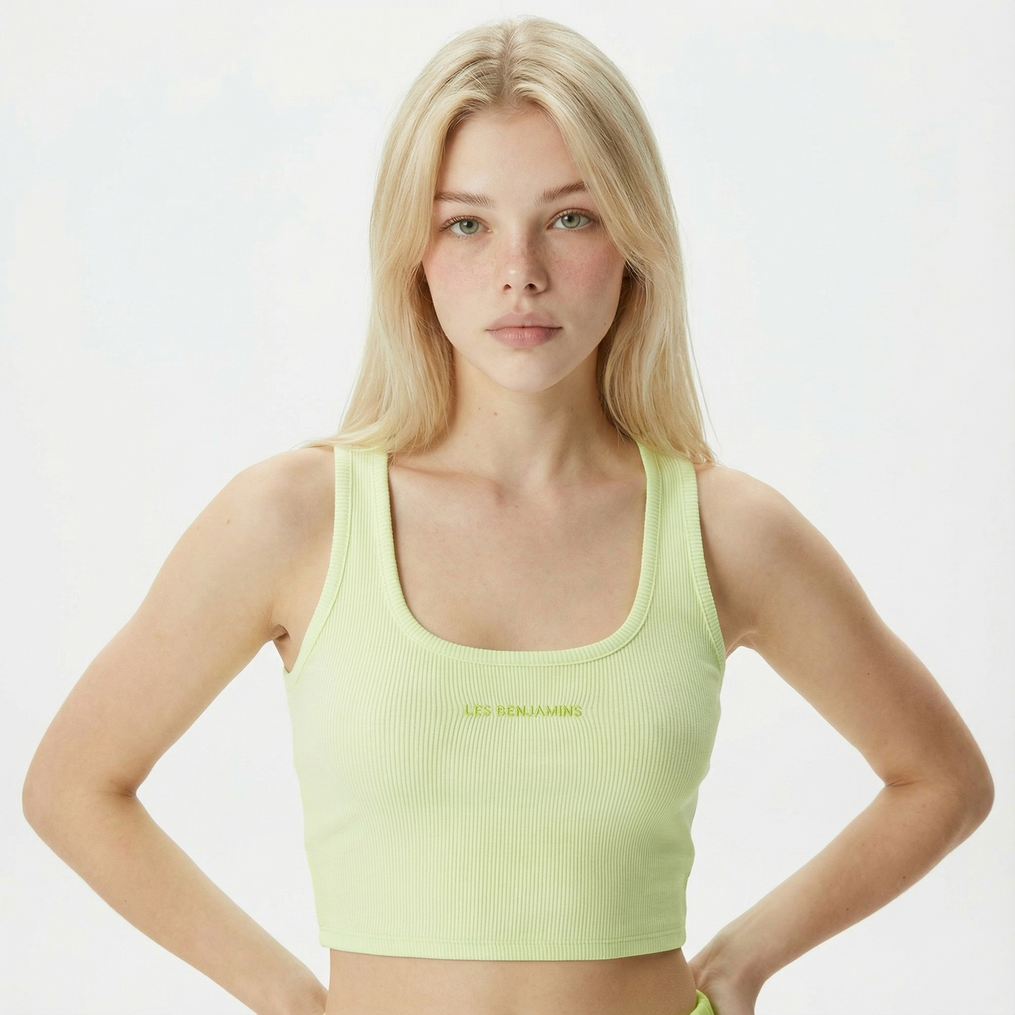  Les Benjamins 301 Kadın Yeşil Kolsuz T-Shirt