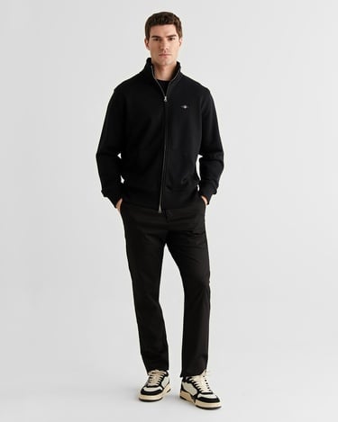  GANT Erkek Siyah Fermuarlı Hırka