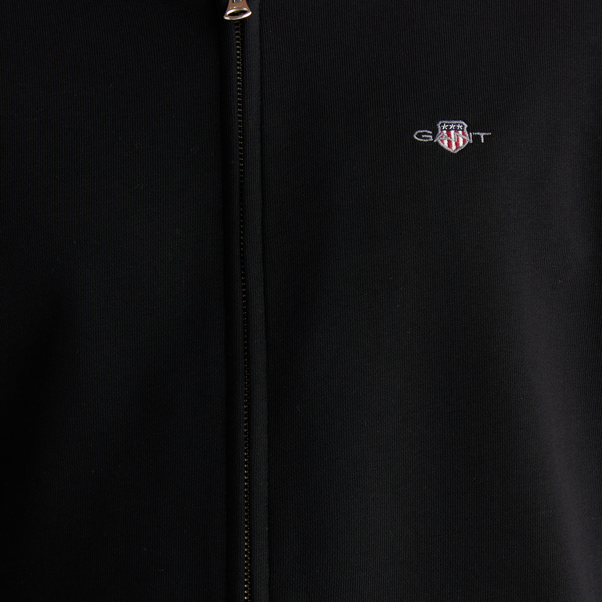 GANT Erkek Siyah Fermuarlı Logolu Hırka