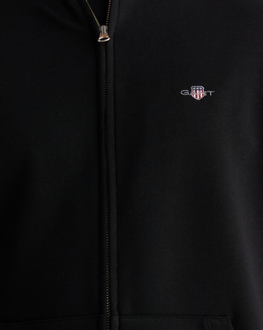  GANT Erkek Siyah Fermuarlı Hırka