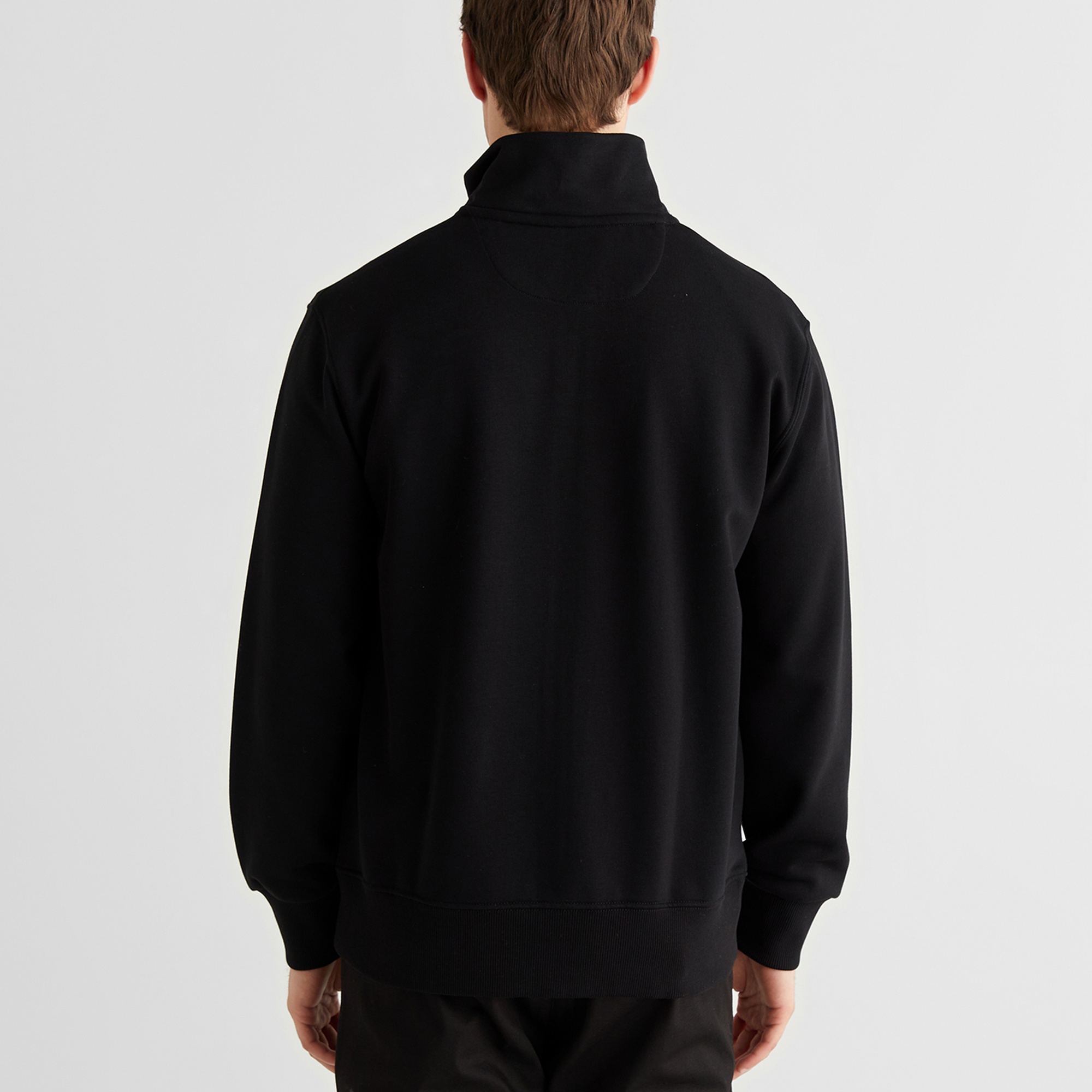 GANT Erkek Siyah Fermuarlı Logolu Hırka