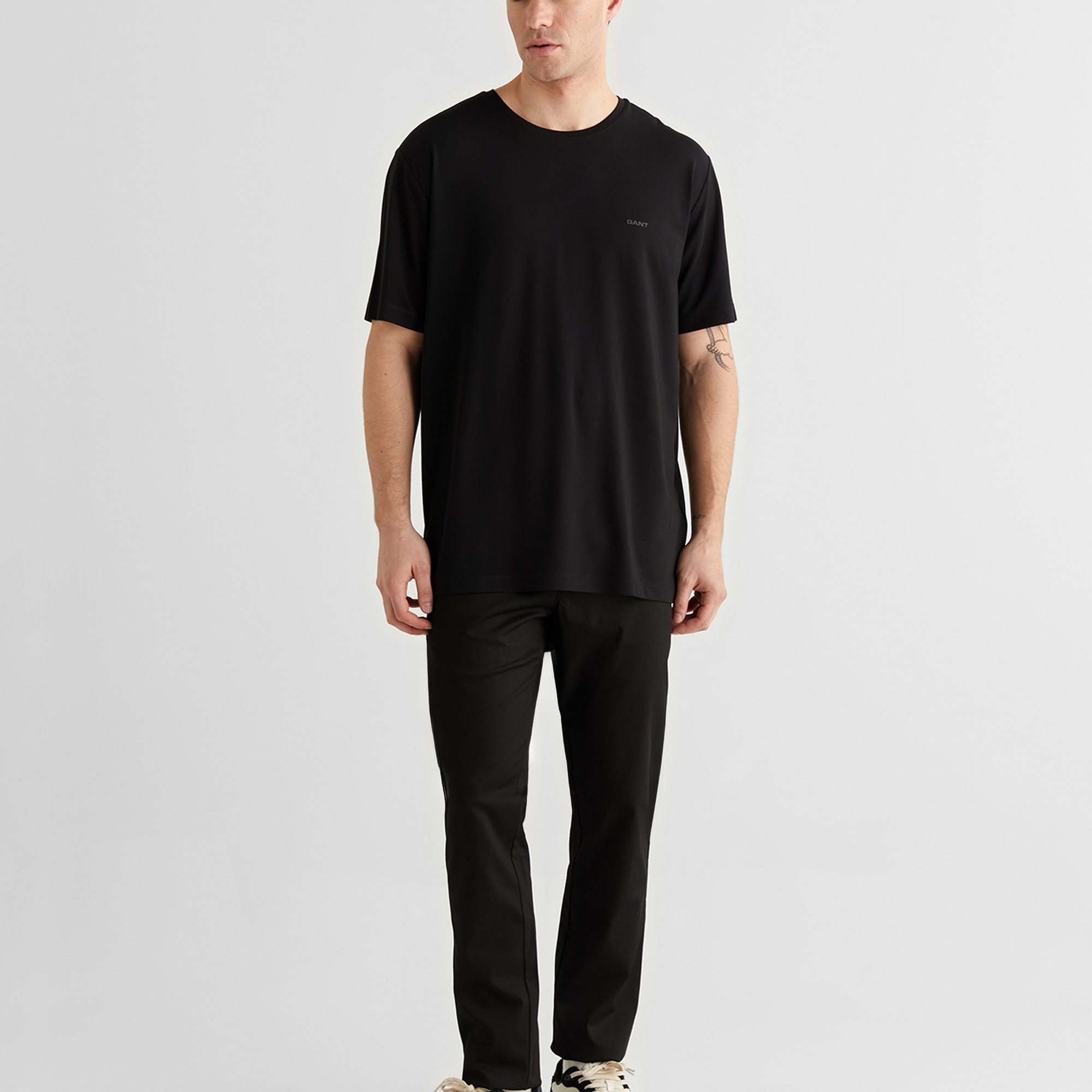 GANT Erkek Siyah Slim Fit Pantolon