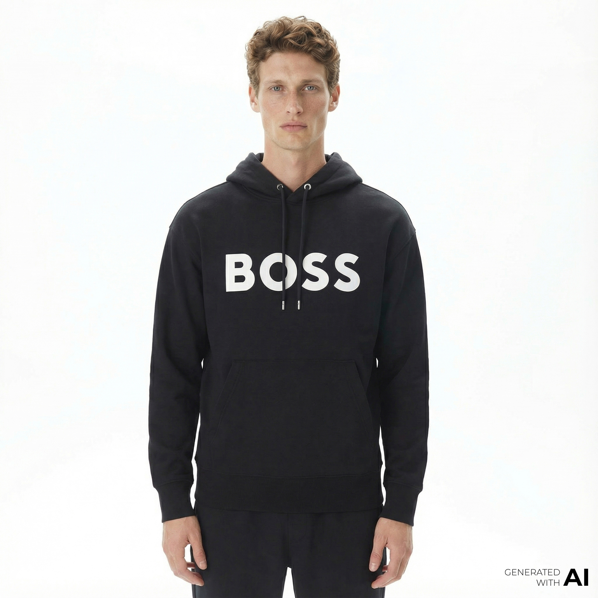  Boss Sullivan 16 Erkek Siyah Sweatshirt