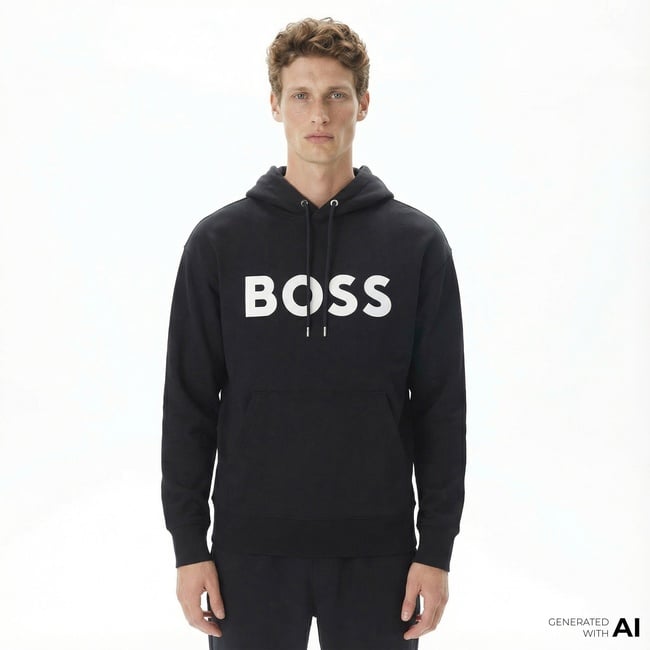  Boss Sullivan 16 Erkek Siyah Sweatshirt