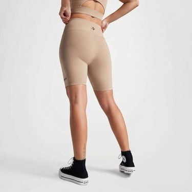  Converse Wordmark Kadın Bej Bisiklet Tayt