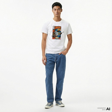  Converse Comic Cover Erkek Beyaz T-Shirt