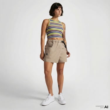  Converse Utility Kadın Bej Şort Etek