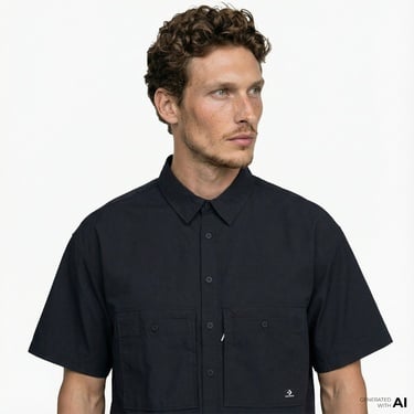  Converse Utility Erkek Siyah Gömlek