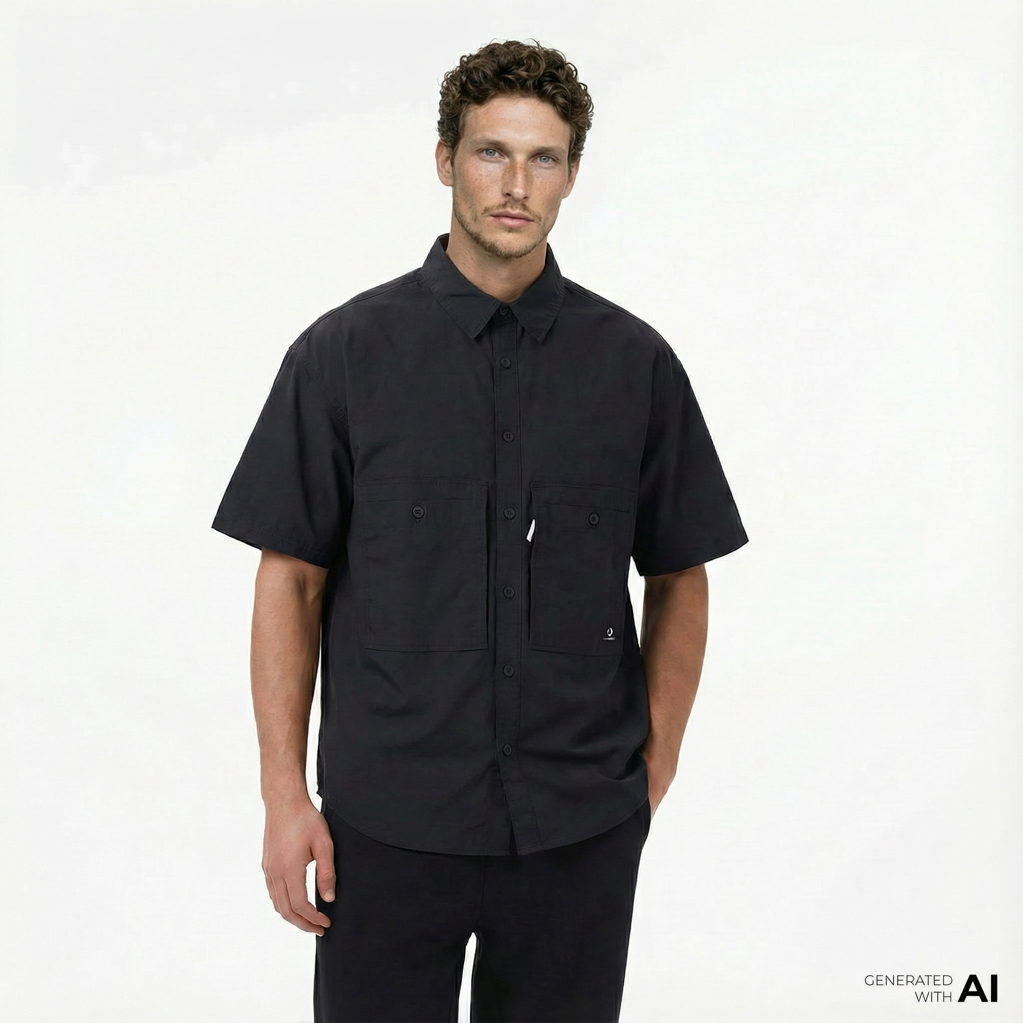  Converse Utility Erkek Siyah Gömlek