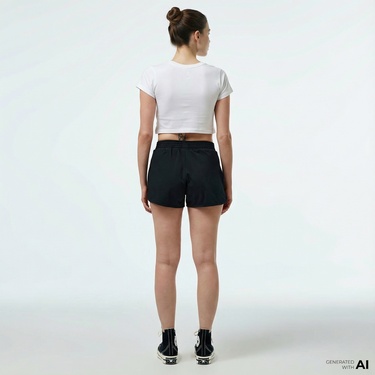  Converse Retro Kadın Siyah Şort