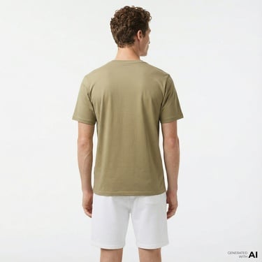  Converse Distorted Erkek Haki T-Shirt