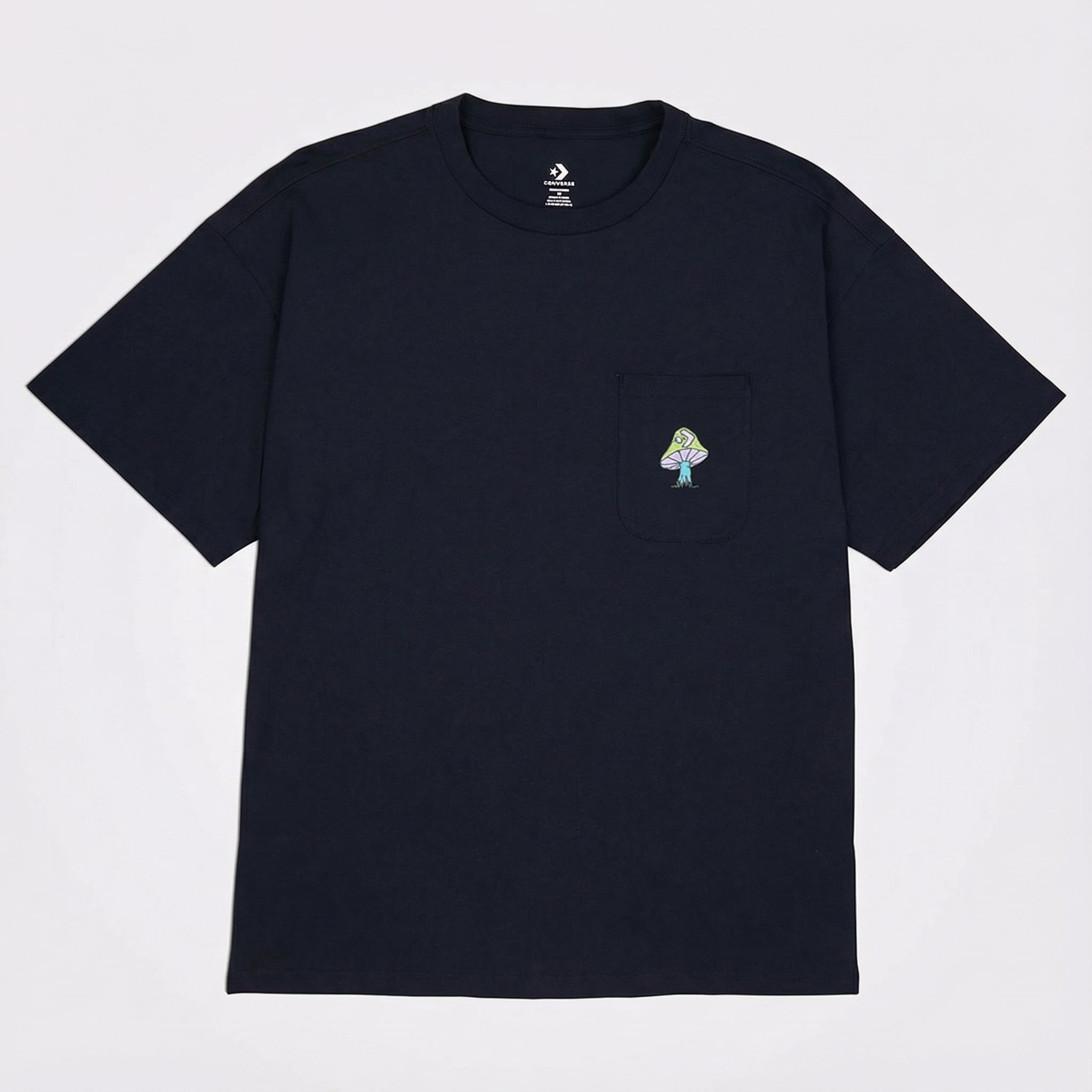  Converse Mushroom Oversized Fit Erkek Lacivert T-Shirt