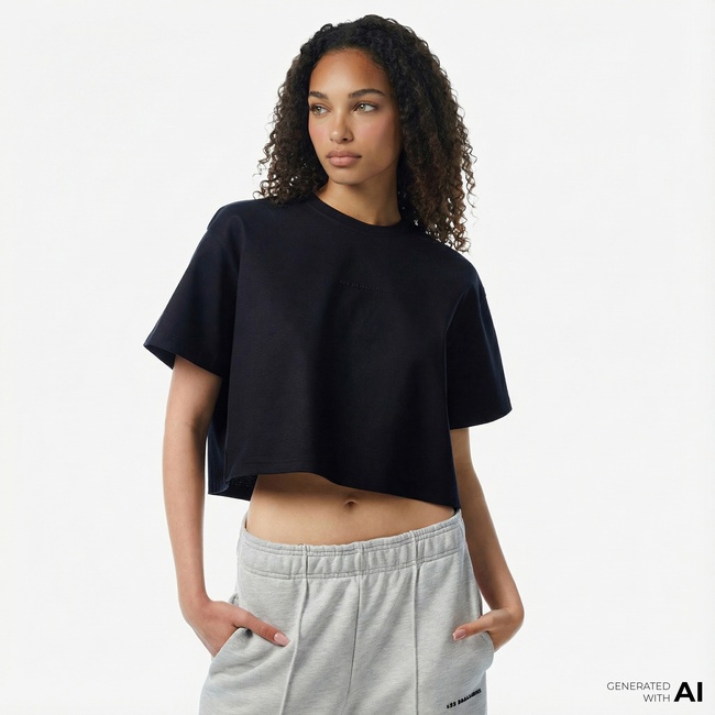  Les Benjamins Kadın Siyah T-Shirt