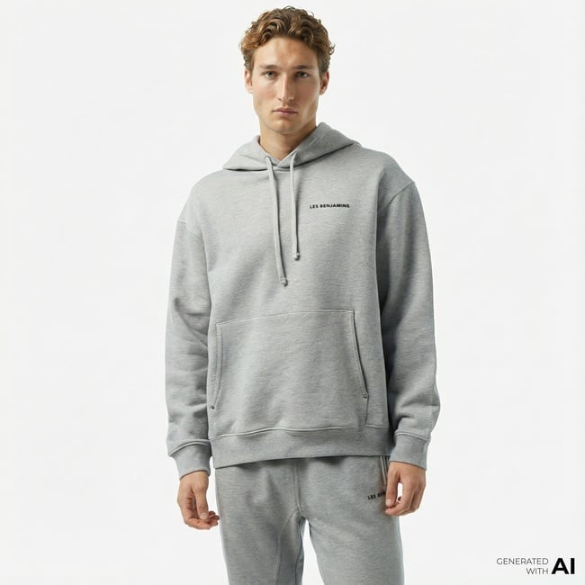  Les Benjamins Erkek Gri Sweatshirt