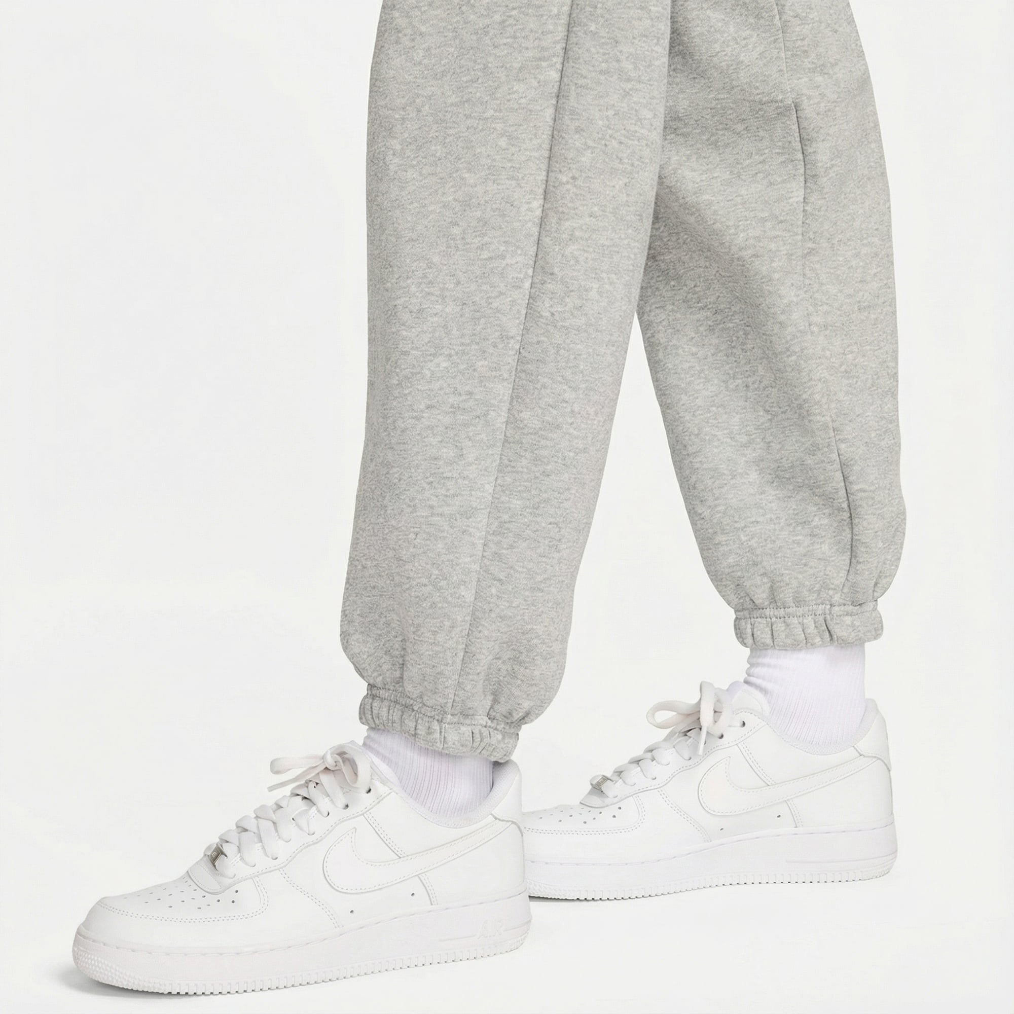 Nike Sportswear Phoenix Fleece High Rise Kadın Gri Eşofman Altı