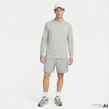  Nike Club Erkek Gri Şort