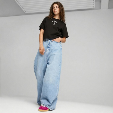  Puma Classics Relaxed Kadın Siyah T-Shirt