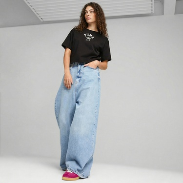  Puma Classics Relaxed Kadın Siyah T-Shirt