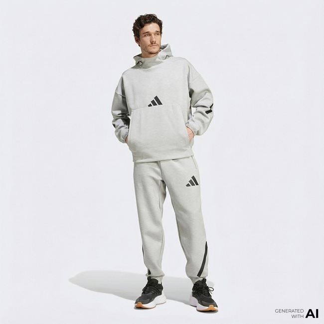  adidas Z.N.E. Erkek Gri Eşofman Altı