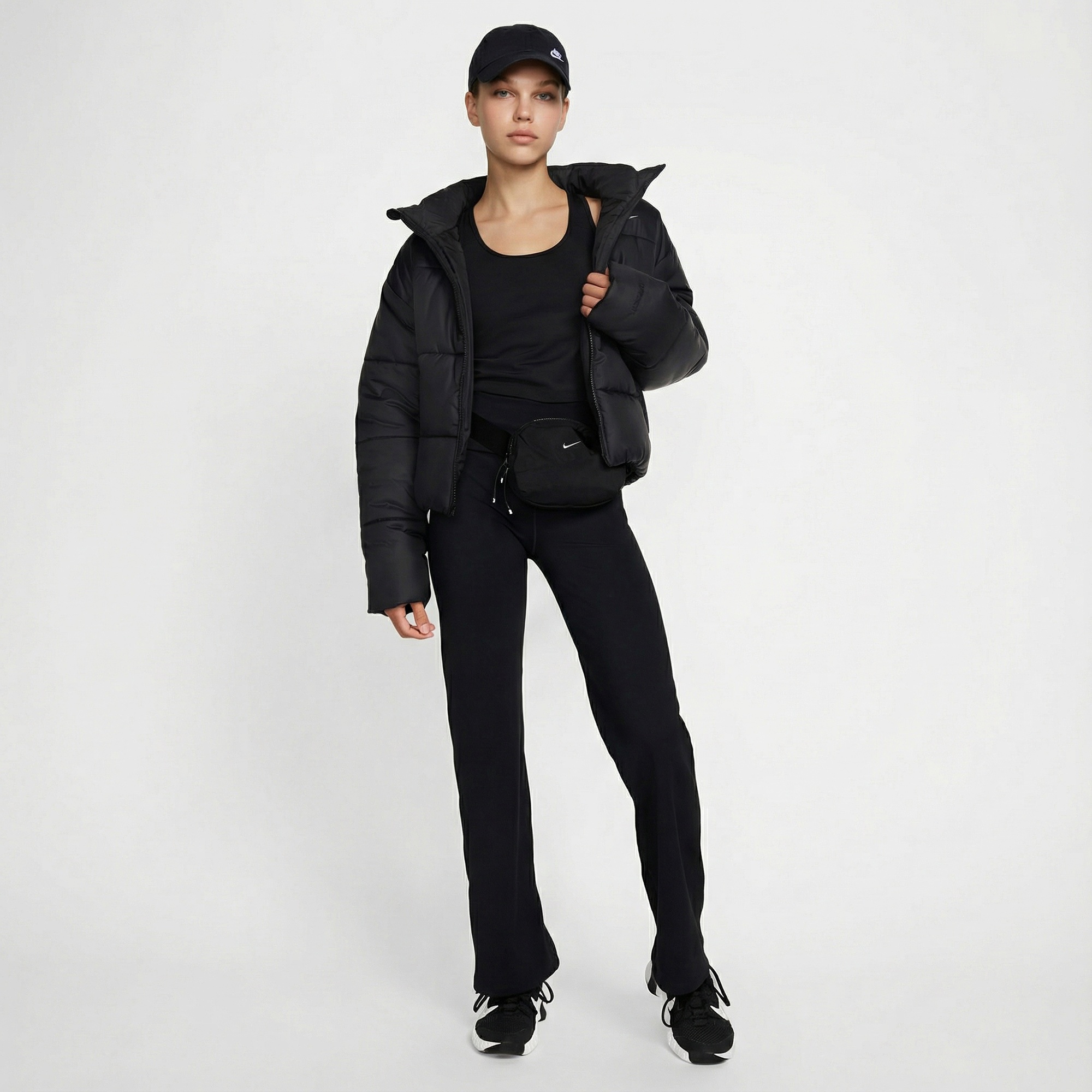 Nike One Dri-Fit High Rise Kadın Siyah Eşofman Altı