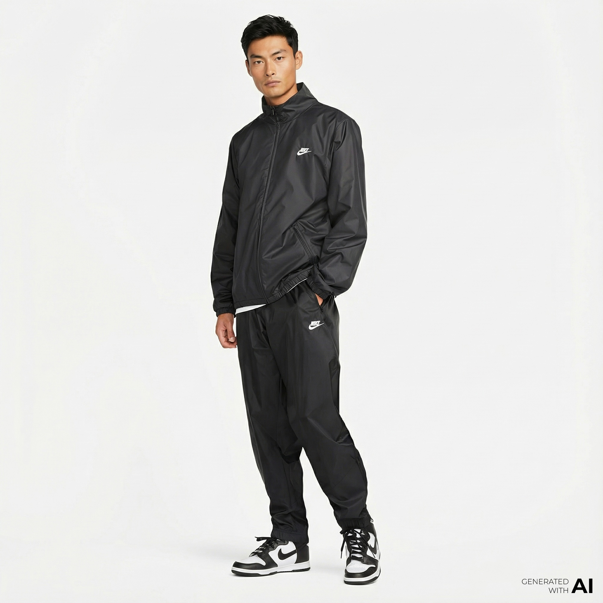 Nike Windrunner Woven Erkek Siyah Eşofman Altı