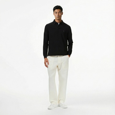  Tommy Hilfiger 1985 Regular Erkek Siyah Polo Yaka T-Shirt