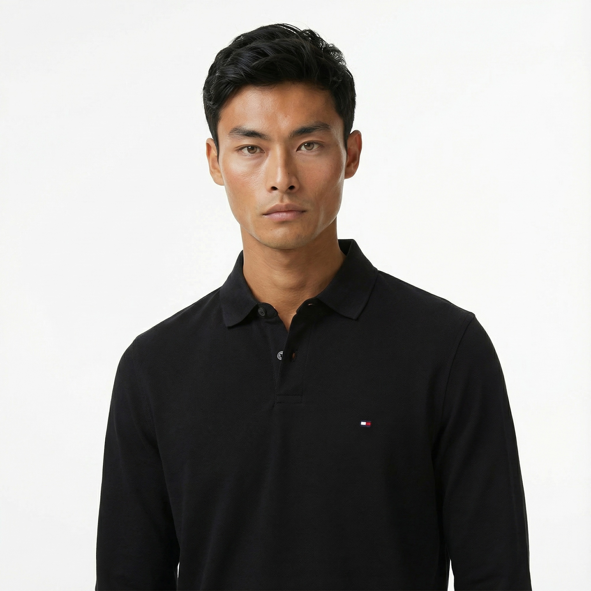 Tommy Hilfiger 1985 Regular Erkek Siyah Polo Yaka T-Shirt