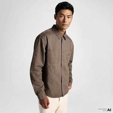  Converse Erkek Cepli Kahverengi Gömlek