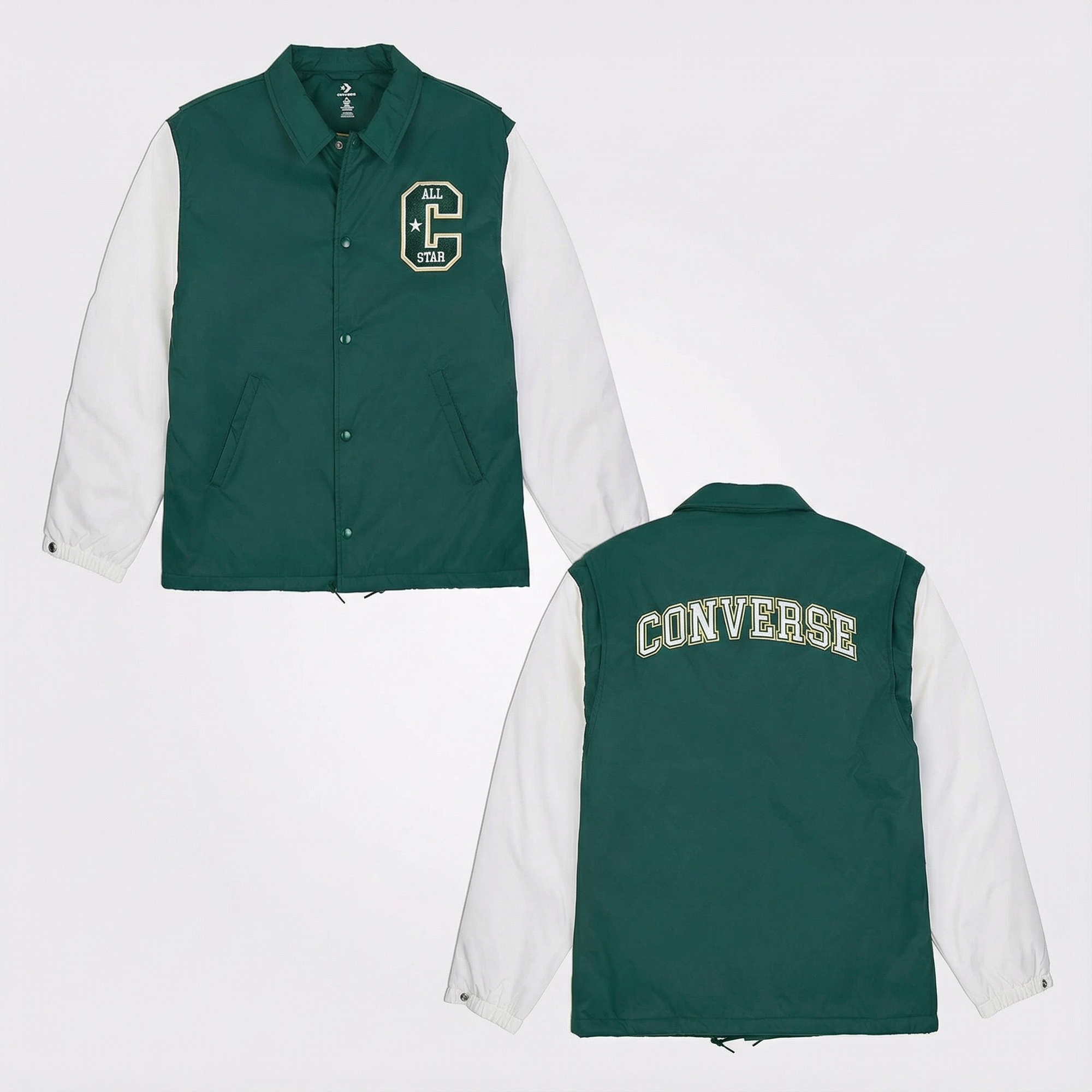 Converse Erkek Renk Bloklu Yeşil Yağmurluk