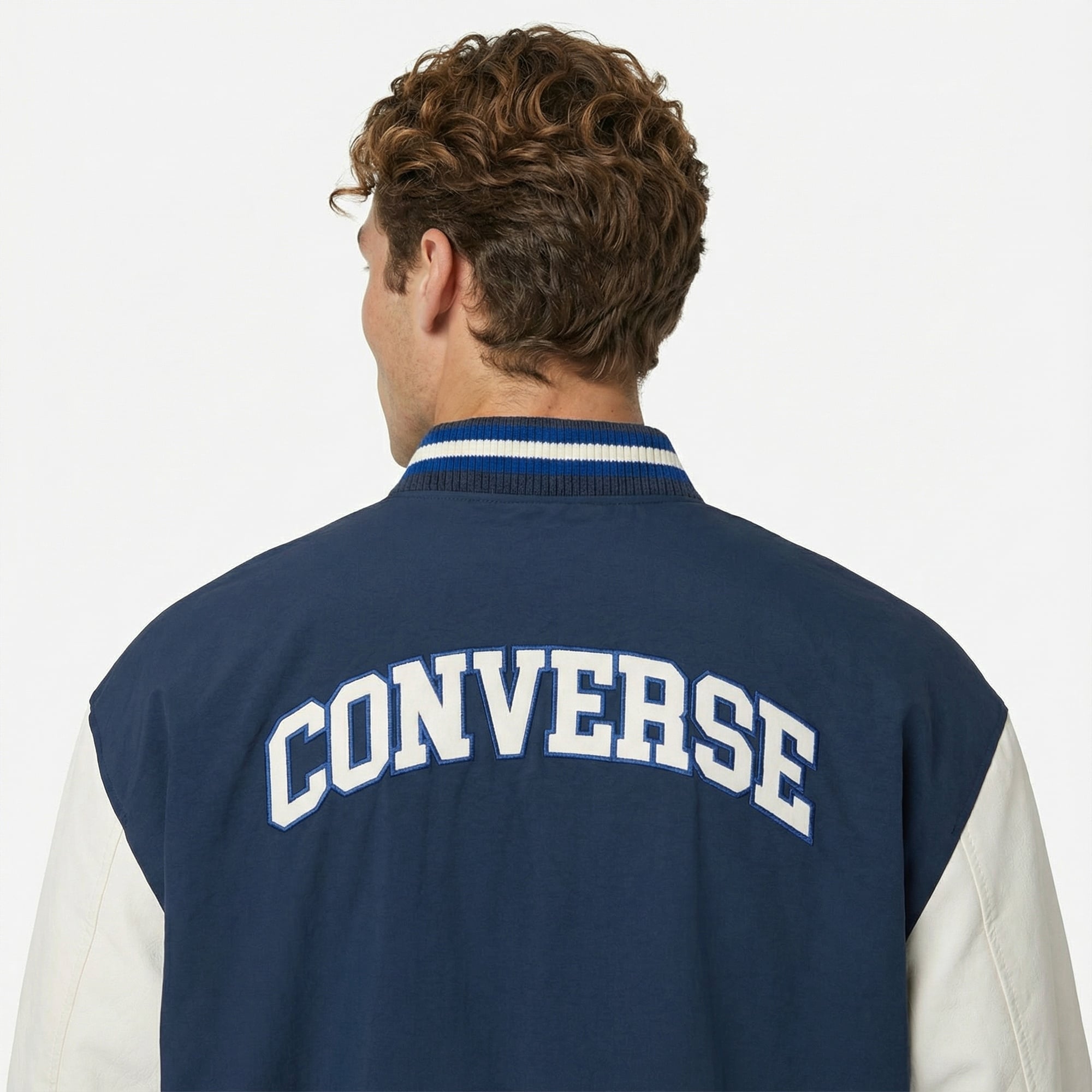 Converse Varsity Graphic Bomber Erkek Lacivert Ceket