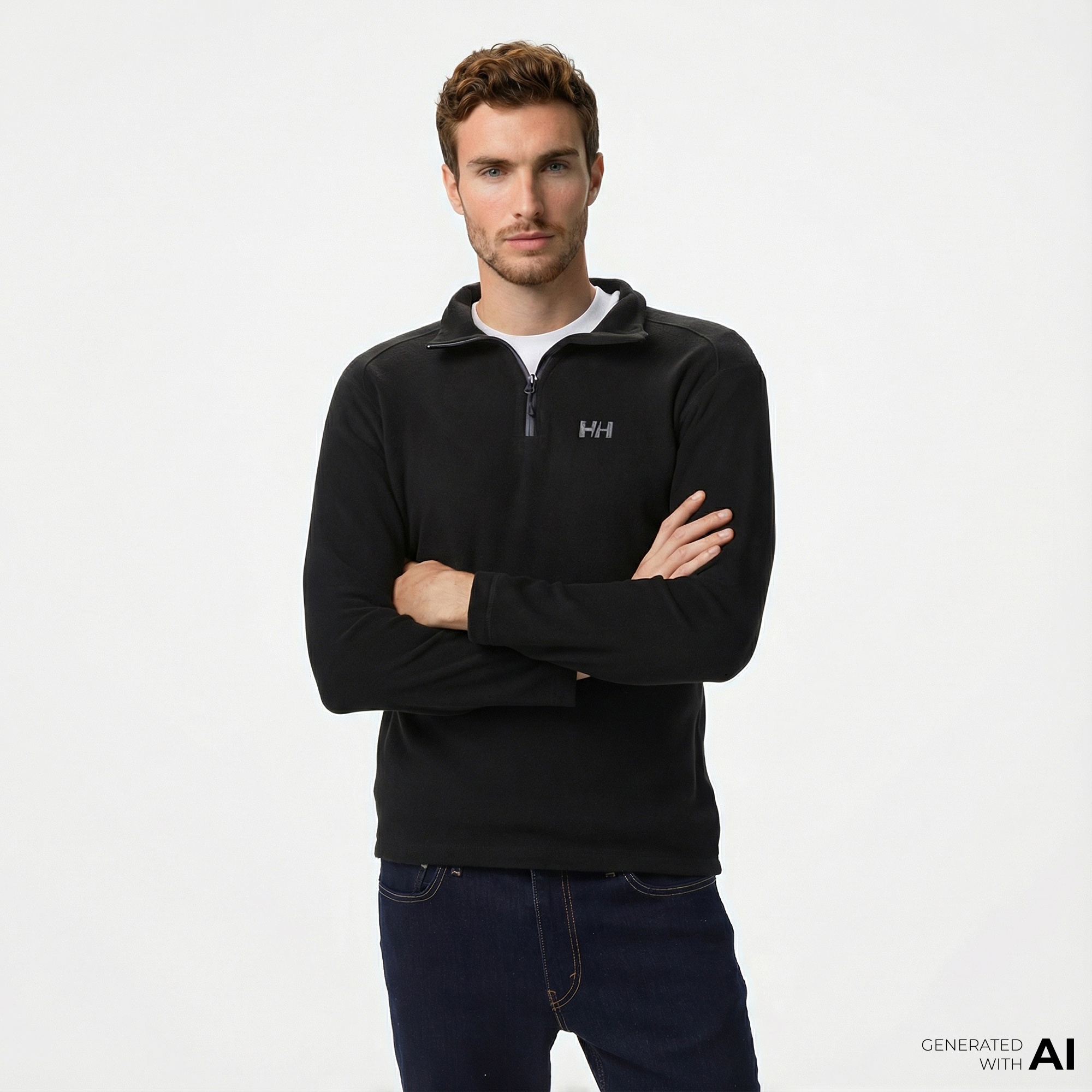 Helly Hansen Light Halfzip Erkek Siyah Polar