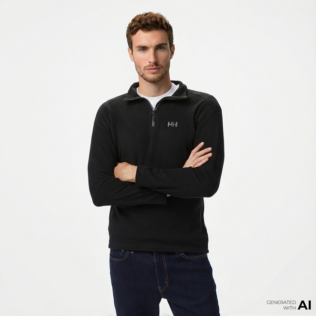  Helly Hansen Light Halfzip Erkek Siyah Polar
