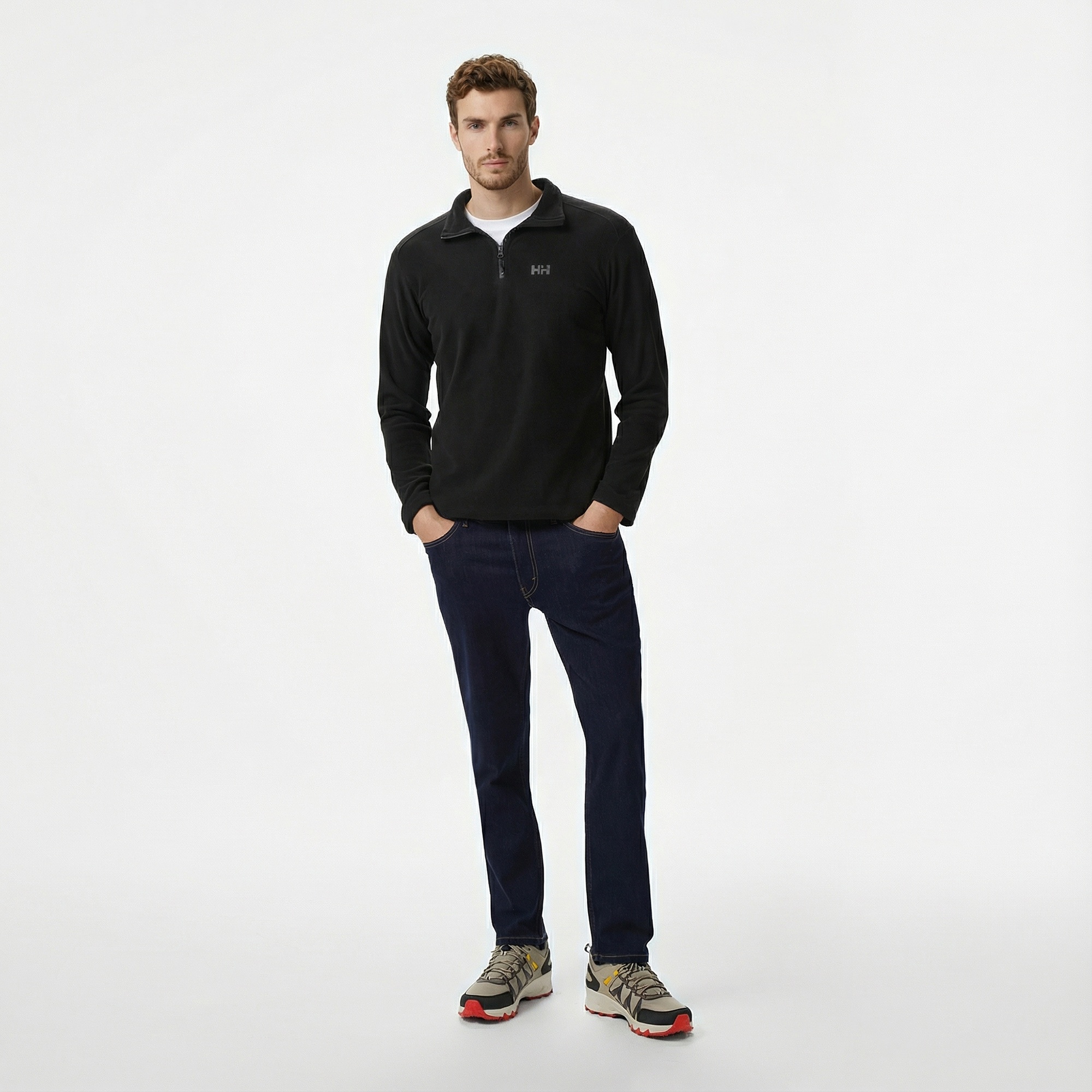 Helly Hansen Light Halfzip Erkek Siyah Polar